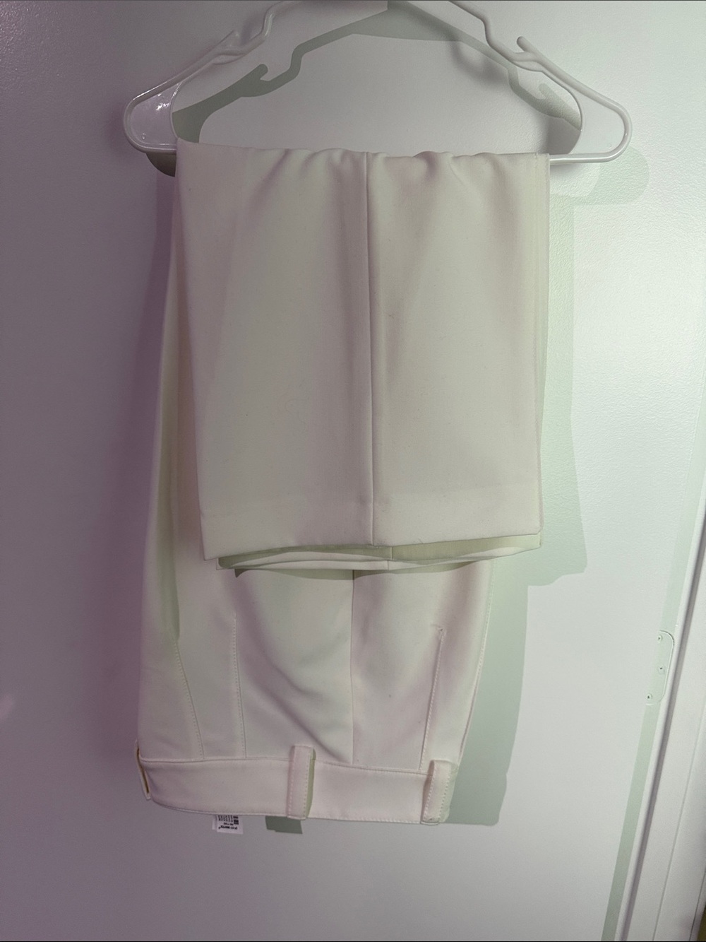 Zara White High-Waist Trousers